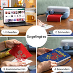 Joy 2 Essential Bundle digitale Inhalte intelligente kompakte Schneidemaschine für Karten Aufkleber Etiketten