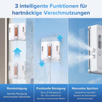 Elektrischer Fensterputzroboter mit KI Navigation und 8kPa Saugkraft für die Reinigung von Glas und Fenstern