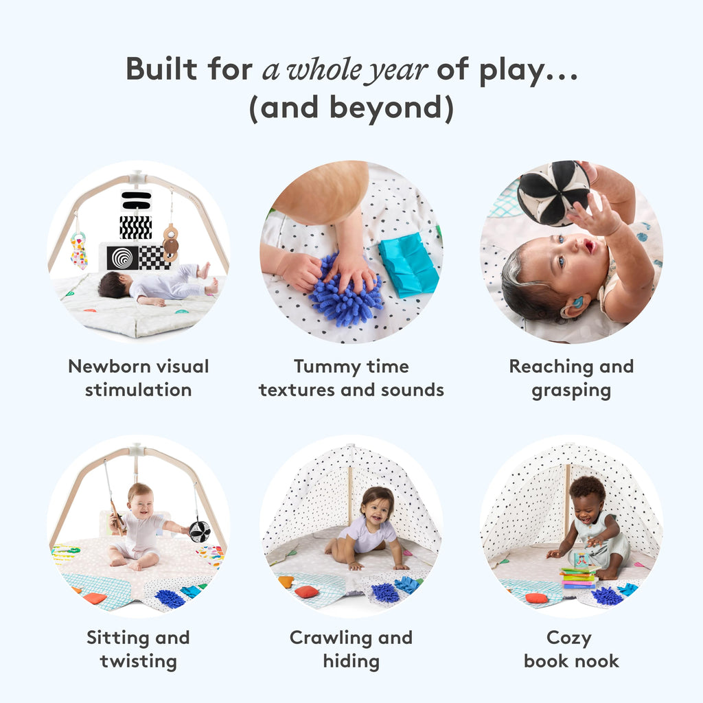 Spielbogen preisgekrönte stufenweise entwicklungsfördernde Spielmatte von Baby bis Kleinkind