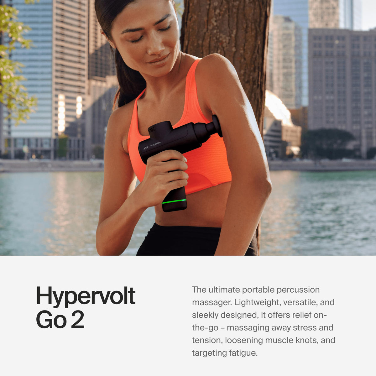 Hypervolt Go 2 Handmassagepistole Perkussionsmassage für Tiefengewebe Muskelentspannung Massagegerät