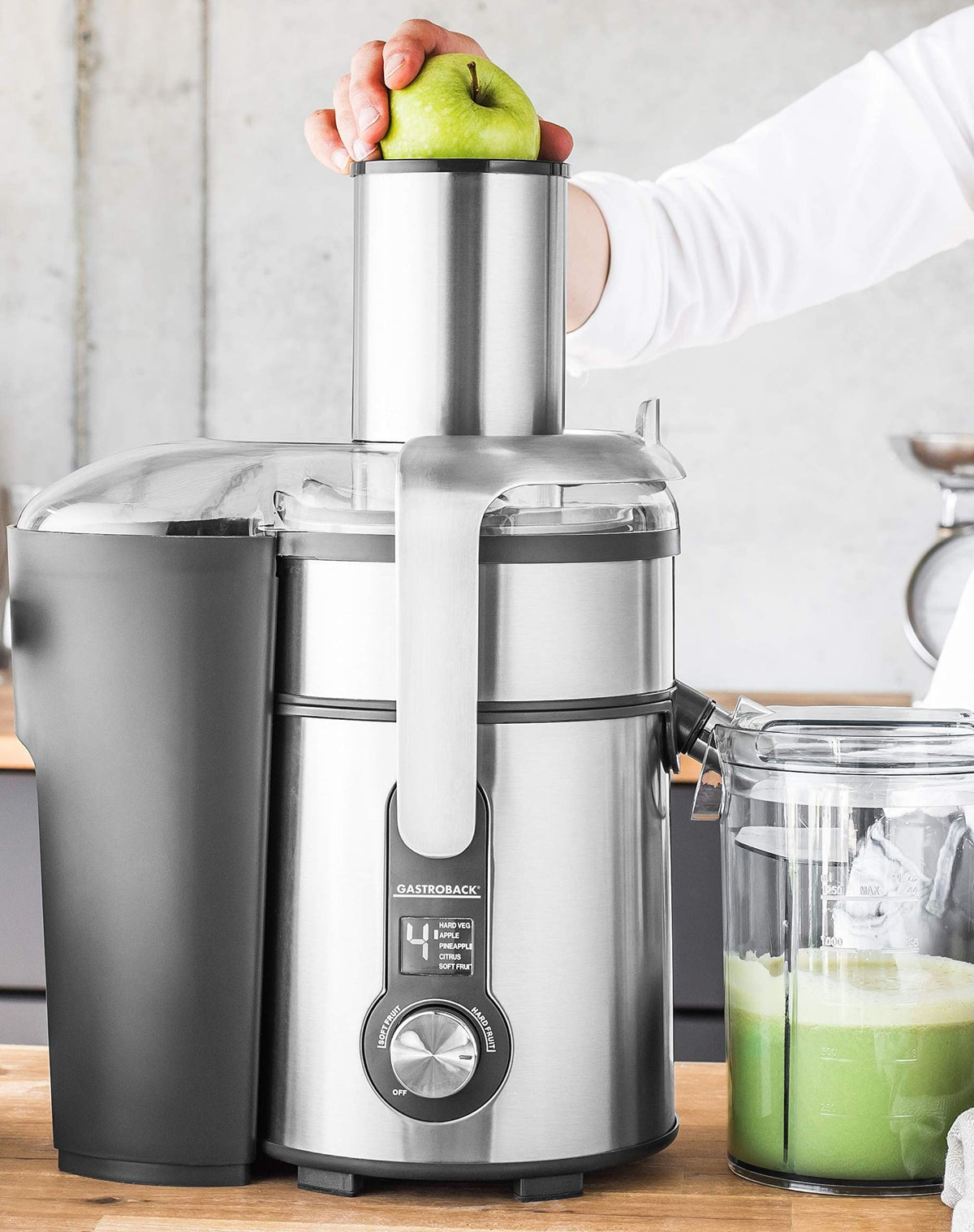 Entsafter 40151 Multi Juicer Digital 1300 Watt Profi Motor XXL Einfüllschacht 84 mm 5 Geschwindigkeitsstufen