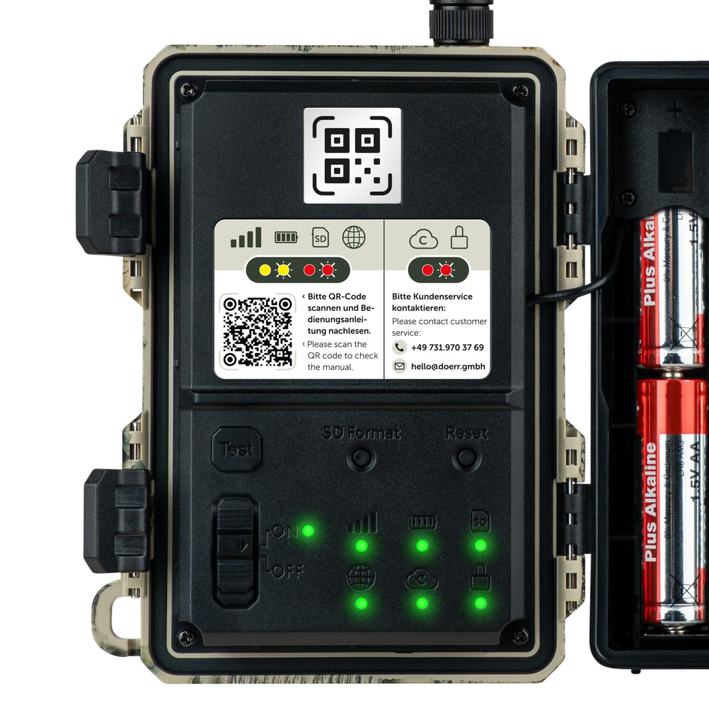 Wildkamera Cloud Mini 4G mit App simlockfreie Überwachungskamera für Außenbereich und Nachtaufnahmen