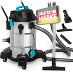 Teichsauger Schlammsauger Groß Neues Modell 1200 Watt Pumpsauger 35 Liter mit Wasserrückführung Algensauger