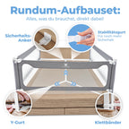Rausfallschutz Boxspringbett Elternbett 180x200cm 8er Set Stabilitätsstange Zwischenraumschutz laborgeprüft