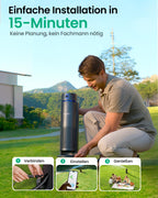 IrriSense 2 smartes Mehrzonen Bewässerungssystem mit Appsteuerung Zeitplanung Regensensor für Rasen bis 445 qm