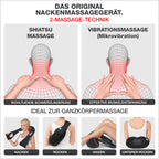 Das Original Nackenmassagegerät mit Wärme und Shiatsu Funktion TÜV geprüft Massagegerät für Nacken