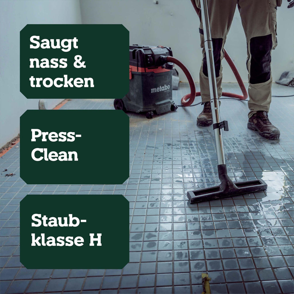 ASA 30 H PC Allessauger Nass und Trockensauger Staubklasse H 1200 W 30 L PressClean Bau und Werkstattsauger