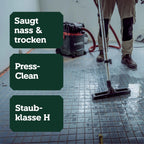 ASA 30 H PC Allessauger Nass und Trockensauger Staubklasse H 1200 W 30 L PressClean Bau und Werkstattsauger