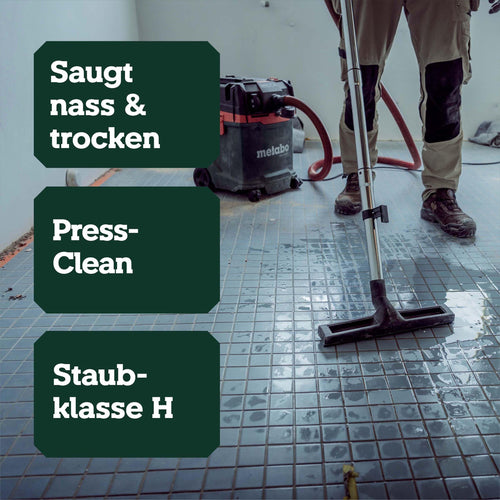 ASA 30 H PC Allessauger Nass und Trockensauger Staubklasse H 1200 W 30 L PressClean Bau und Werkstattsauger