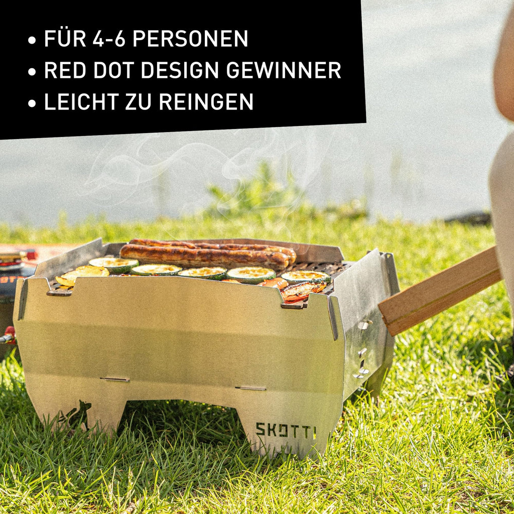 Kleiner faltbarer Camping Gasgrill Grill Gas für Gaskartuschen kompakt tragbar für Outdoor