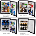 40 Liter Mini Kühlschrank lautlos geräuschlos Minibar mit Schloss 5°C bis 18°C Energieklasse D