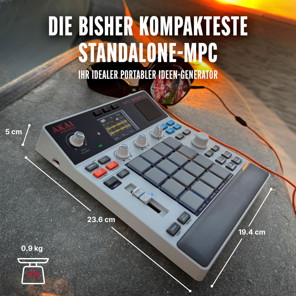 MPC Sample tragbarer Sampler für mobile Musikproduktion kompakter digitaler Sampler für unterwegs