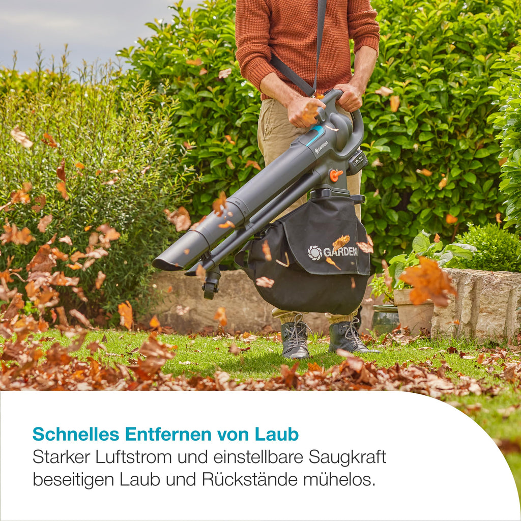 Akku Laubsauger Bläser PowerJet Collect 18V P4A Solo starker Luftstrom Moduswechsel Fangsack 14895 55
