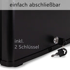 40 Liter Mini Kühlschrank lautlos geräuschlos Minibar mit Schloss 5°C bis 18°C Energieklasse D
