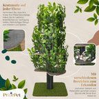 Kratzbaum Natur groß mehrstufig mit austauschbaren Blättern Klettern Verstecken Schlafen haustiersicher robust