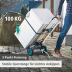 TS 850 Offroad Sackkarre für Garten Gelände und Baustelle robuste Bereifung hohe Traglast vielseitig nutzbar