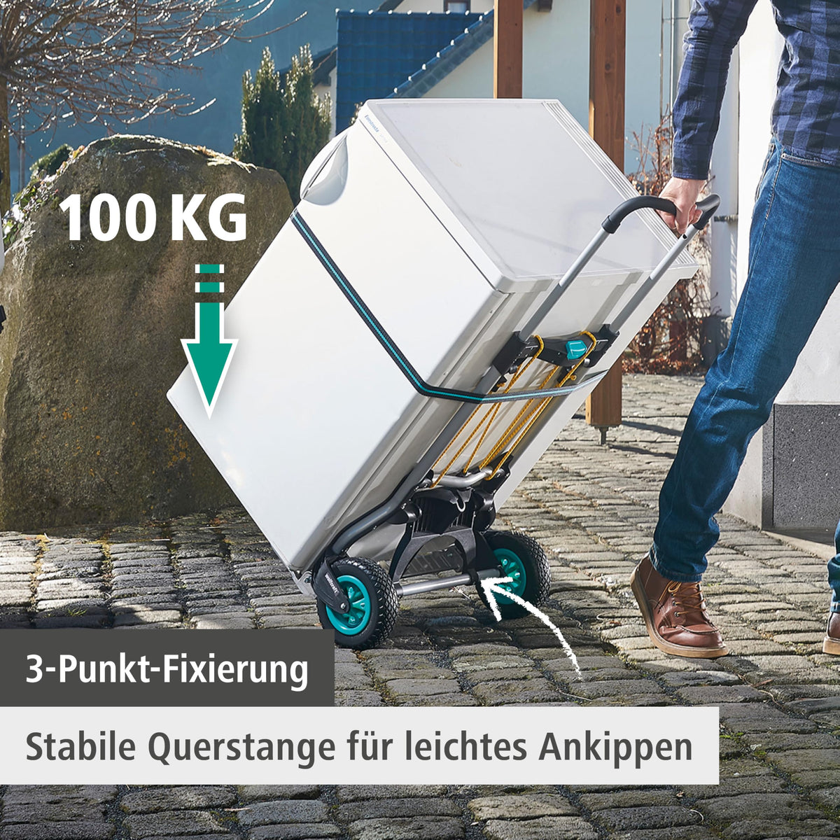 TS 850 Offroad Sackkarre für Garten Gelände und Baustelle robuste Bereifung hohe Traglast vielseitig nutzbar