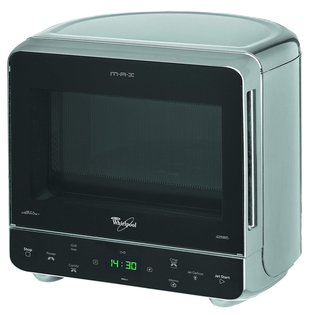 MAX 38 SL Kombination Grill und Mikrowelle 700 W 13 L Crisp Funktion platzsparend Schnellauftaufunktion Silber