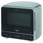MAX 38 SL Kombination Grill und Mikrowelle 700 W 13 L Crisp Funktion platzsparend Schnellauftaufunktion Silber