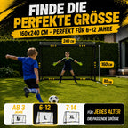 Fußballtor für Kinder rostfrei und wetterfest für den Garten in 3 Größen stabil und langlebig