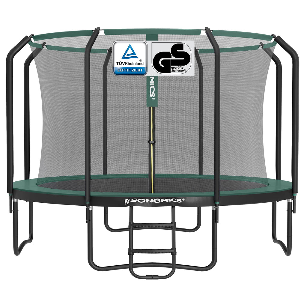 Kindertrampolin 244 305 366 427 cm rundes Gartentrampolin mit Sicherheitsnetz und Leiter Randabdeckung