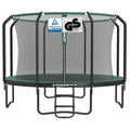 Kindertrampolin 244 305 366 427 cm rundes Gartentrampolin mit Sicherheitsnetz und Leiter Randabdeckung