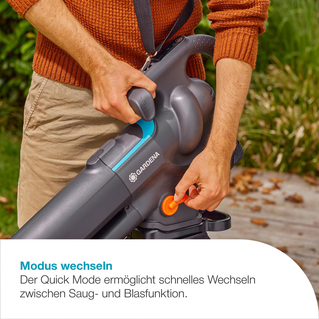 Akku Laubsauger Bläser PowerJet Collect 18V P4A Solo starker Luftstrom Moduswechsel Fangsack 14895 55