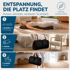 Air Stretch elektrische Ganzkörpermassagematte mit Wärmefunktion und Yoga Dehnung für Schultern Rücken Nacken