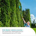 Akku Teleskop Heckenschere THS 42/18V P4A Set, 3 m Reichweite, 42 cm Messer, kabellos, Energieklasse A