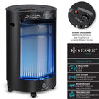 Gasheizstrahler Keramik 4200W Infrarot inkl Gasdruckregler Gasschlauch Schutzhülle Butan Propan Schwarz