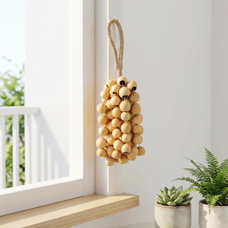 Windspiel in Form einer Obstschale, 15 Zoll, 98 Teile, natürlicher Klang, Terrassendekoration